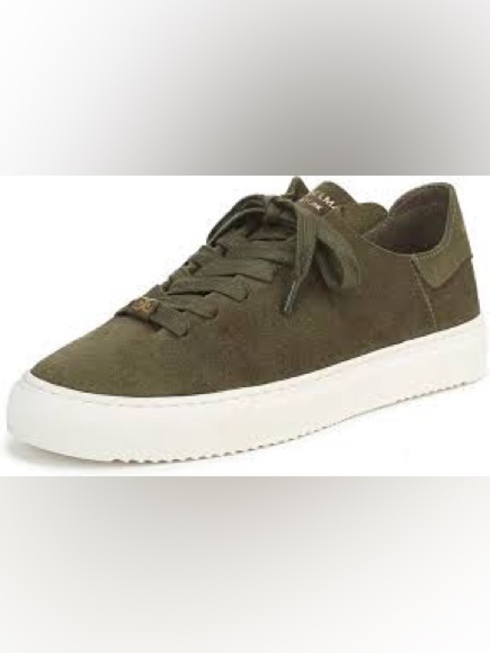 Women’s SAM EDELMAN Olive green suede Poppy sneakers- Size 11